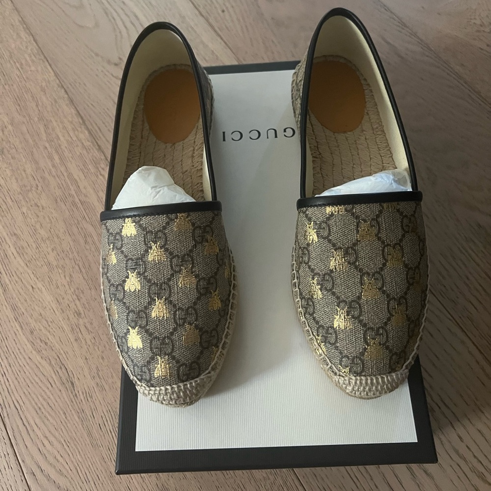 🐝SOLD🐝Gucci Bee Espadrilles 38.5 Brand New in Box
